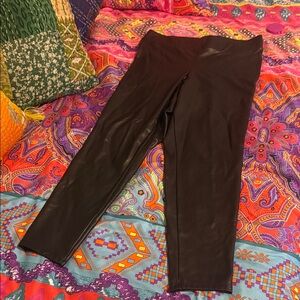 Torrid Black Faux Leather Leggings